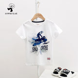 Children T Shrits Children's Clothing Summer Children's Short-Sleeved Printed T-shirt