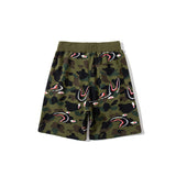 Shark Print Shorts Baby Boy and Girl Summer Deformation Shark Head Camouflage Stitching Camouflage Shorts Casual Fifth Pants