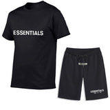 Fear of God Fog T Shirt Essentials Casual Sports Short Sleeve Shorts Set