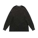 Mens Fall Outfits Hip Hop Retro Rapper Long Sleeve T-shirt Men And Women Street Round Neck Sweater