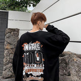 Men Sweatshirts Spring and Autumn Long-Sleeved T-shirt Men's round Neck Sweater Loose