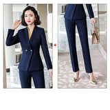 Women Autumn Uniform Designs Formal Style Office Lady Bussiness Attire Work Suit Coat Suit Formal Wear