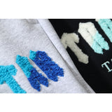 Kanye West Sunday Service Pant Towel Embroidered Loose Casual Pants Fleece-Lined Ankle Banded Pants
