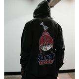 Saint Michael Hoodie Holy Grail Printed Distressed Hooded Sweater Casual Loose