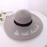 Fedora Golf Hats Fashion Embroidered with Letters Sun Hat Sun Hat Summer Vacation