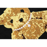 We11 Done T Shirts Pearl Necklace Bear Embroidery Three-Dimensional Men's and Women's Same Style