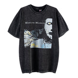 Marilyn Manson T Shirt Heavy Weight Retro Short Sleeve Vintage Tee