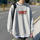 Men Sweatshirts Sweater Men's Autumn Loose Crew Neck Coat