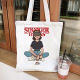 Stranger Things Hellfire Club Handbag Stranger Things 4 Canvas Bag Student Book Bag Shopping Bag Large Capacity Crossbody