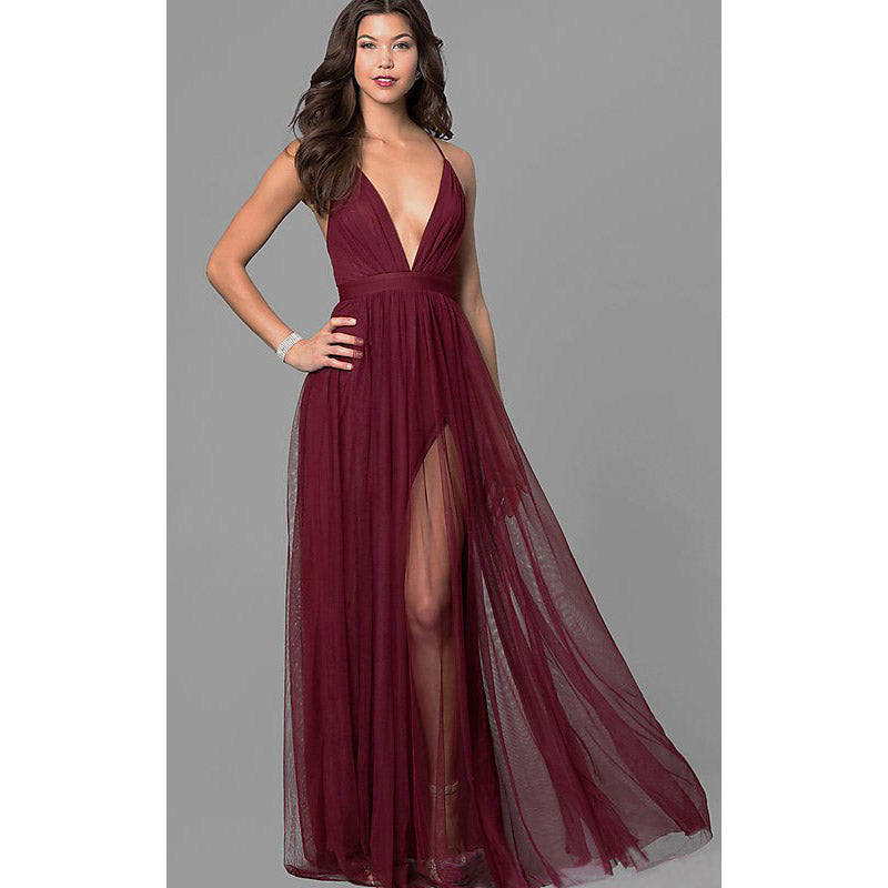 Formal Dresses & Gowns Women's Dress Chiffon V-neck Sleeveless Formal Dress