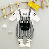 Children Boy Co Ord Autumn Cartoon Long-Sleeved Trousers 2 Piece Set