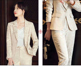 Womens Autumn Uniform Designs Formal Style Office Lady Bussiness Attire Work Suit