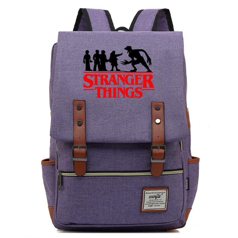 Stranger Things Backpack Cartoon Youth Student Schoolbag Men's and Women's Casual Backpack