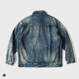 Paisley Denim Jacket Men's Clothing Loose Jacket Coat