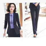 Womens Autumn Uniform Designs Formal Style Office Lady Bussiness Attire Work Suit