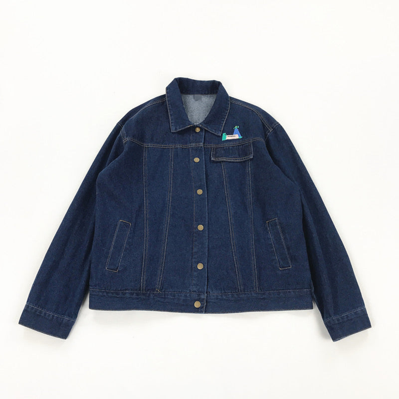 Baggy Jacket Machine Embroidery Denim Coat Jacket