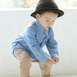 Father Son Matching Dress Shirt Travel Denim Dress Cotton Father and Son Shirt