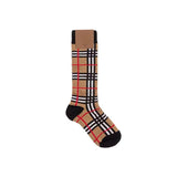 Classic Color Block  Plaid Socks Calf Thigh High Socks