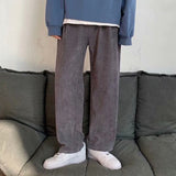Men Pants Corduroy Casual Pants Loose Trousers