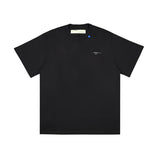Ow Incomplete Line Short Sleeve Fashion Men and Women t shirt