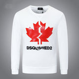 Dsq2 Hoodie DSQ Lian D2 Clover Printed Sweater Trendy Men's Autumn and Winter