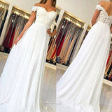 Bridesmaid Dress Amoi Fashion off-Shoulder Lace Chiffon One-Piece Dress Wedding Dress