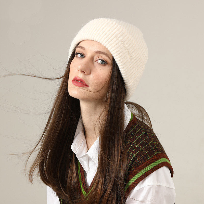 Toboggan Hat Knitted Hat Women's Autumn and Winter Casual Embroidery