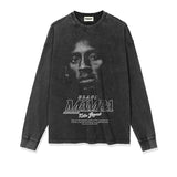 Kobe Shirt Pays Tribute to Kobe Printed Long-Sleeved T-shirt Early Autumn Retro Cotton round Neck