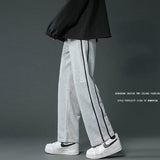 Men's Pants Striped Sweatpants Men's Spring and Autumn Wide Track Pants Casual Pants