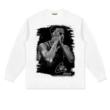 Stephen Curry Shirt Stephen Curry Printed Distressed Long Sleeve T-shirt Vintage
