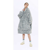 Hoodies Blankets Home Casual Wear Large Size Hooded Sweater Lazy Lambswool Double Layer