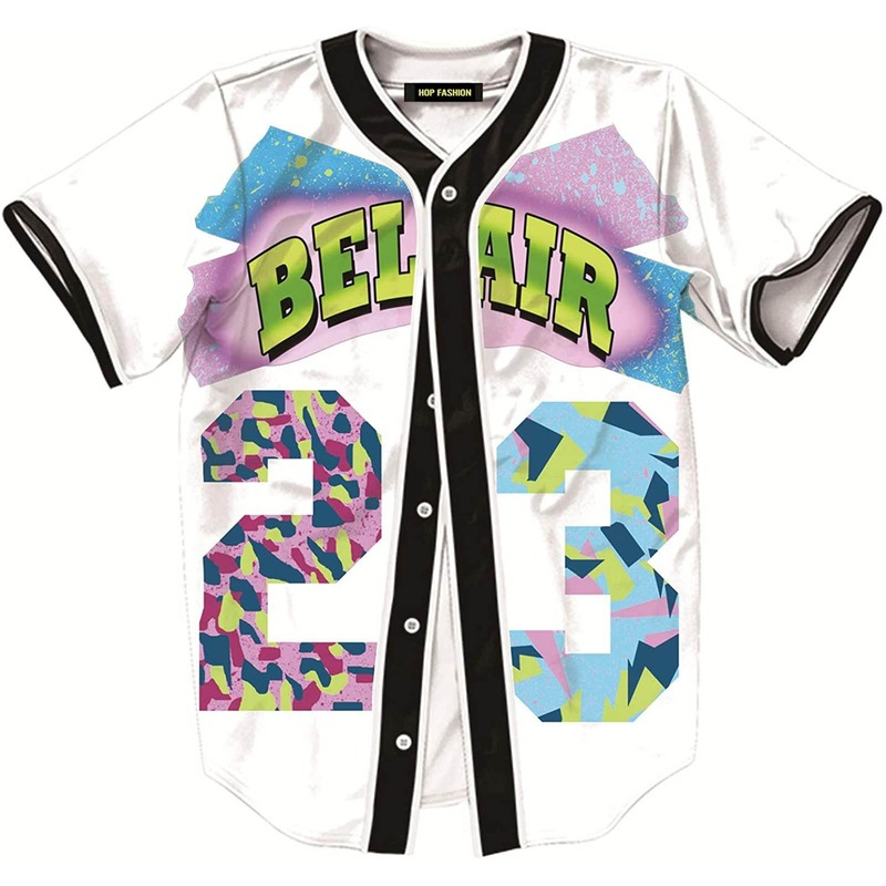 Baggy Baseball Jersey Summer Young Men Short Sleeve Baseball Uniform