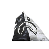 Shark Print Hoodie Fashion Brand Skull Dark Black Black And White Color Matching Yin And Yang Sweater Male And Female Couples Wear Spring And Autumn Coat