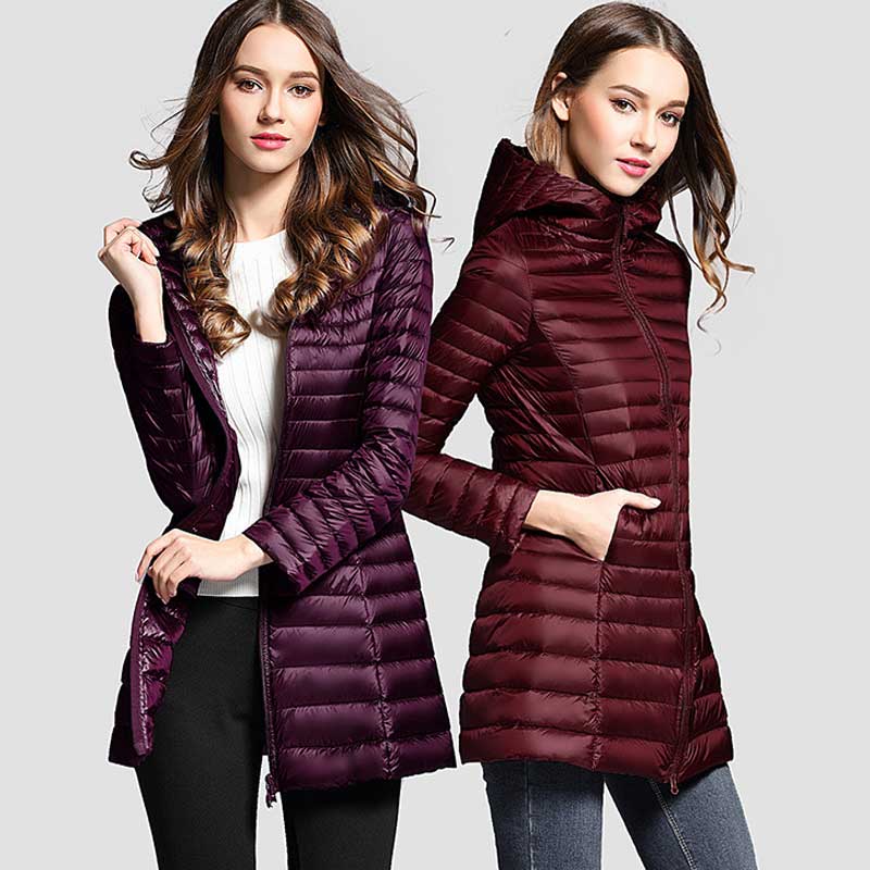 Women Winter Coats Puffer Jacket Down Coat Fall/Winter Lightweight Down Jacket Women Hooded Fashionable Jacket