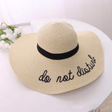 Fedora Golf Hats Fashion Embroidered with Letters Sun Hat Sun Hat Summer Vacation