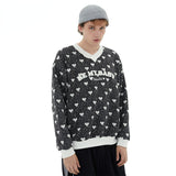 Preppy Aesthetic Sweatshirt Sweater Top Autumn New Stream Men's Long Sleeve