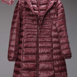 Women Winter Coats Puffer Jacket Down Coat Autumn and Winter Hooded Down Jacket Mid-Length Women's Coat