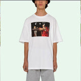 Arrow Casual Printed Men's and Women's short sleeve Tshirt Cotton Fashion Owt t shirt