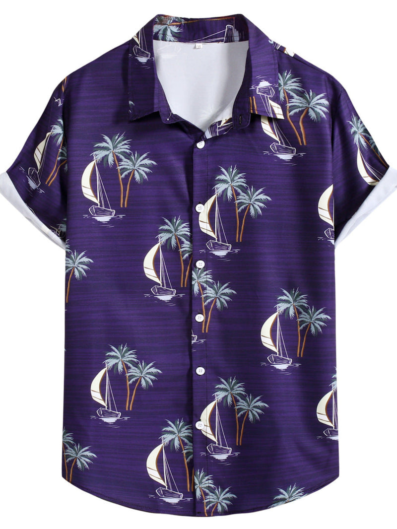 Men Hawaii Shirts Men's Shirt Shirt Short Sleeve Shirt Casual Summer