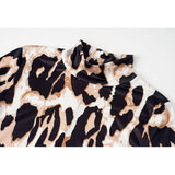 Nina Parker Graffiti Dress High Neck Split Sexy Slim Dress