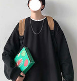 Men Sweatshirts Hat Sweater Men's Baggy Coat Spring and Autumn Thin