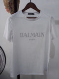 T Shirt Balmain Spring/Summer Letter Short Sleeve Cotton T-shirt
