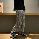 Men Pants Men's Loose Straight Autumn and Winter Printing Sports Pants