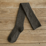 Winter Thick Knit Thigh High Socks Long Stockings Boot Thickened Autumn and Winter Stockings Slimming Cashmere Wool Knee Socks