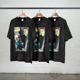 Preppy Aesthetic T Shirt Men's Summer Printed Short Sleeve