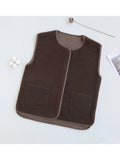 Moisture Wicking Hoodie Winter Short Loose Vest Vest Coat