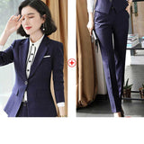 Women's Autumn Uniform Designs Formal Style Office Lady Bussiness Attire Work Suit British Style Business Wear
