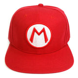 Mario Hat Super Mario Hat Embroidered Hip Hop Baseball Cap Peaked Cap