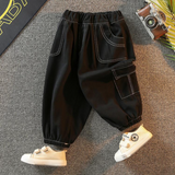 Toddler Boys Pants Crawler Boys' Spring and Autumn Clothing Casual Working Pants