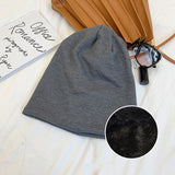 Women's Winter Hats Women's Winter Beanie Hat Spring and Autumn Thickened Knitted